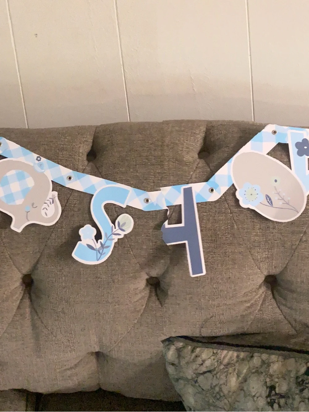Blue Elephant Baby Party Tableware and Decorations